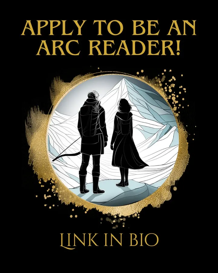 Instagram post: Apply to be an ARC reader! Link in bio